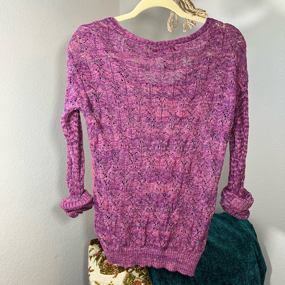 Knit Purple Sweater - Picture 9 of 10